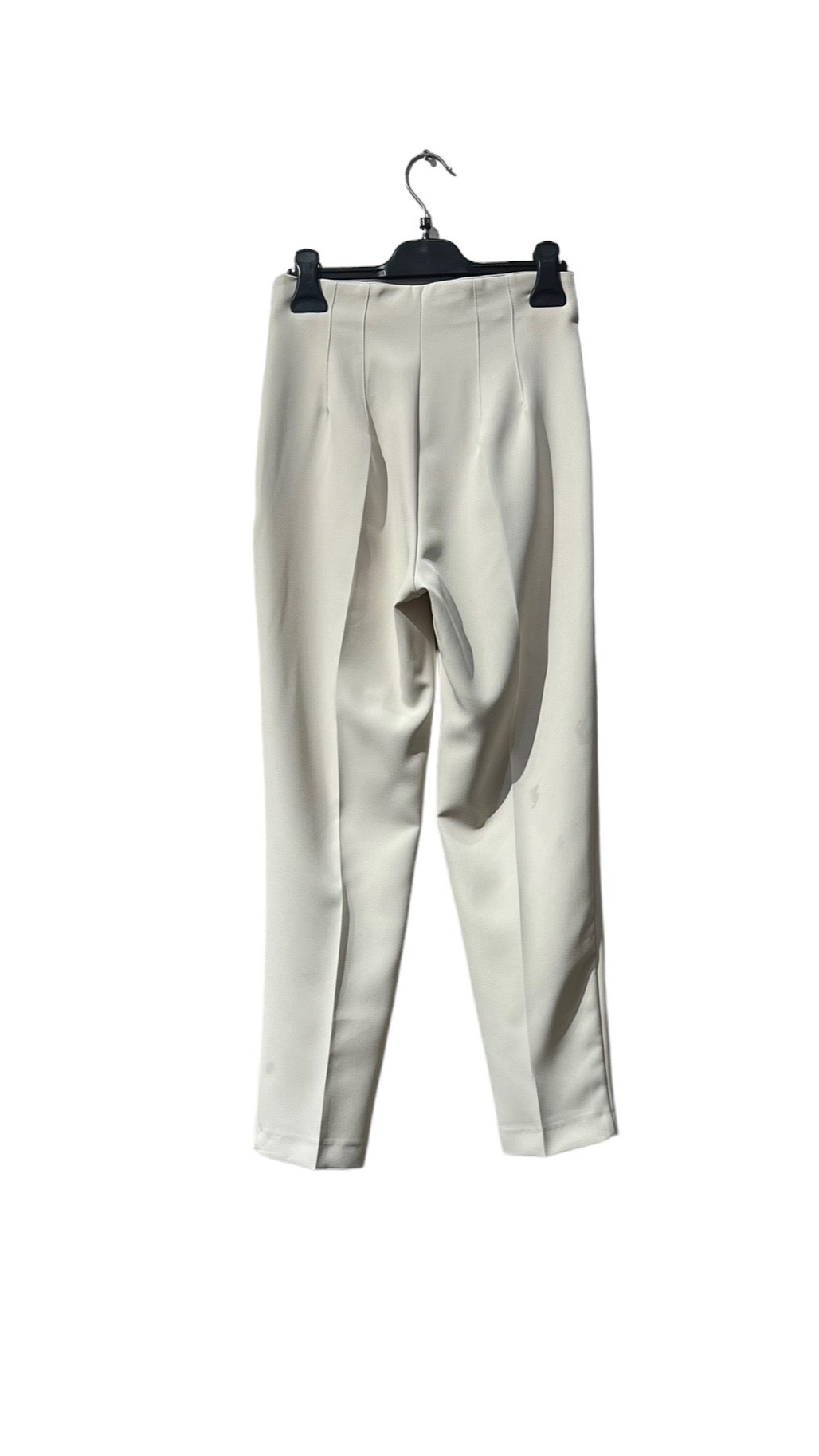 Pantalon crème taille haute
